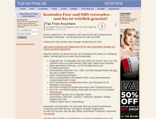 Tablet Screenshot of fax-for-free.de